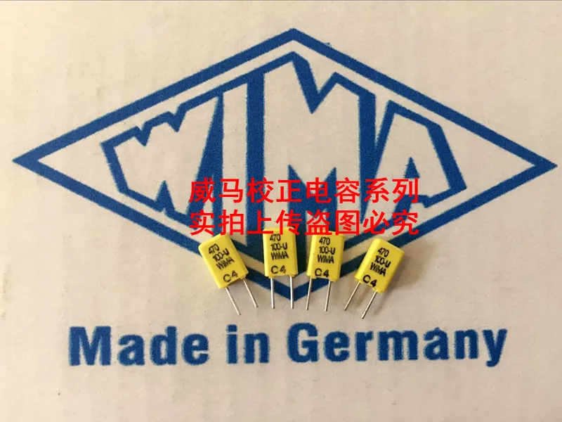 2020 hot sale 10pcs/20pcs WIMA yellow capacitor FKC2 100V 470PF 471 P: 2.5mm Audio capacitor free shipping