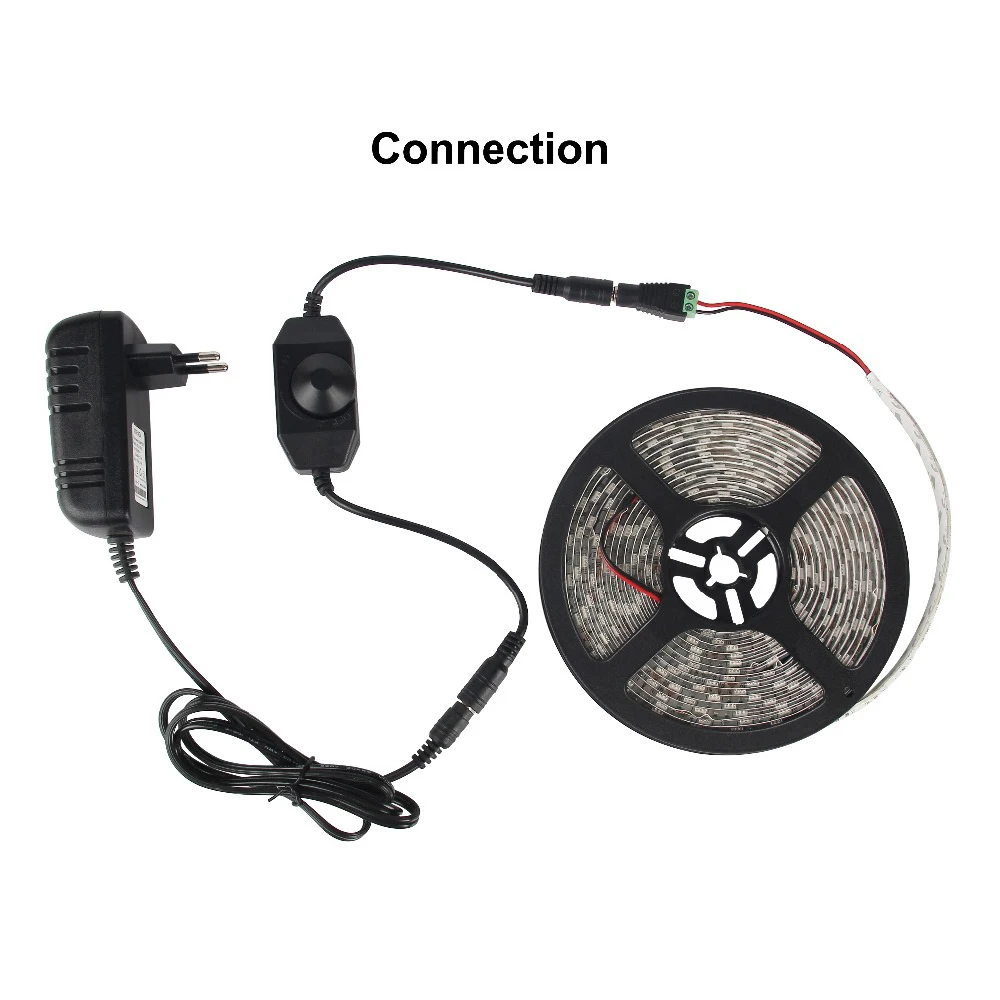 DC12V Светодиодные ленты набор с диммером 5 м 10 м Светодиодные ленты 5630 60 светодиодный s/M 5 м/лот гибкие светодиодные полосы света супер яркий белый, теплый белый