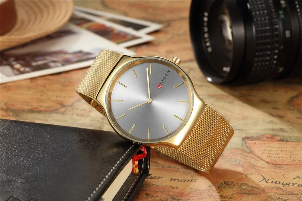 Часы наручные CURREN Мужские кварцевые роскошные брендовые аналоговые спортивные с