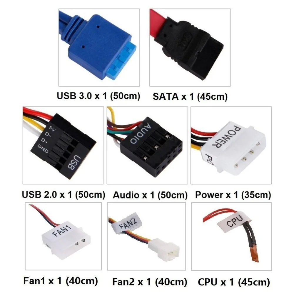 5,2" Медиа панель многофункциональная USB 3,0 Передняя панель 3,5 мм аудио e-SATA MS CF устройство для чтения карт SD TF для ПК настольный нечетный