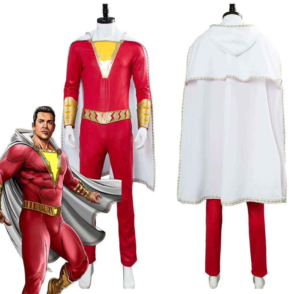Костюм для косплея Shazam из фильма Билли женский наряд плащ комбинезон взрослых