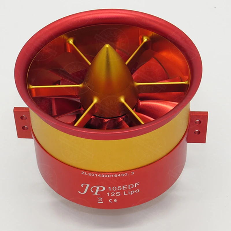 JP Hobby 105 мм бесщеточный двигатель из алюминиевого сплава EDF w/ 12S|Детали и