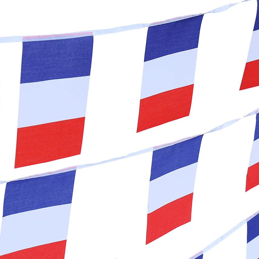 10 м Французский флаг гирлянда баннерная наружный садовый декор-пакет 30 шт | Дом и