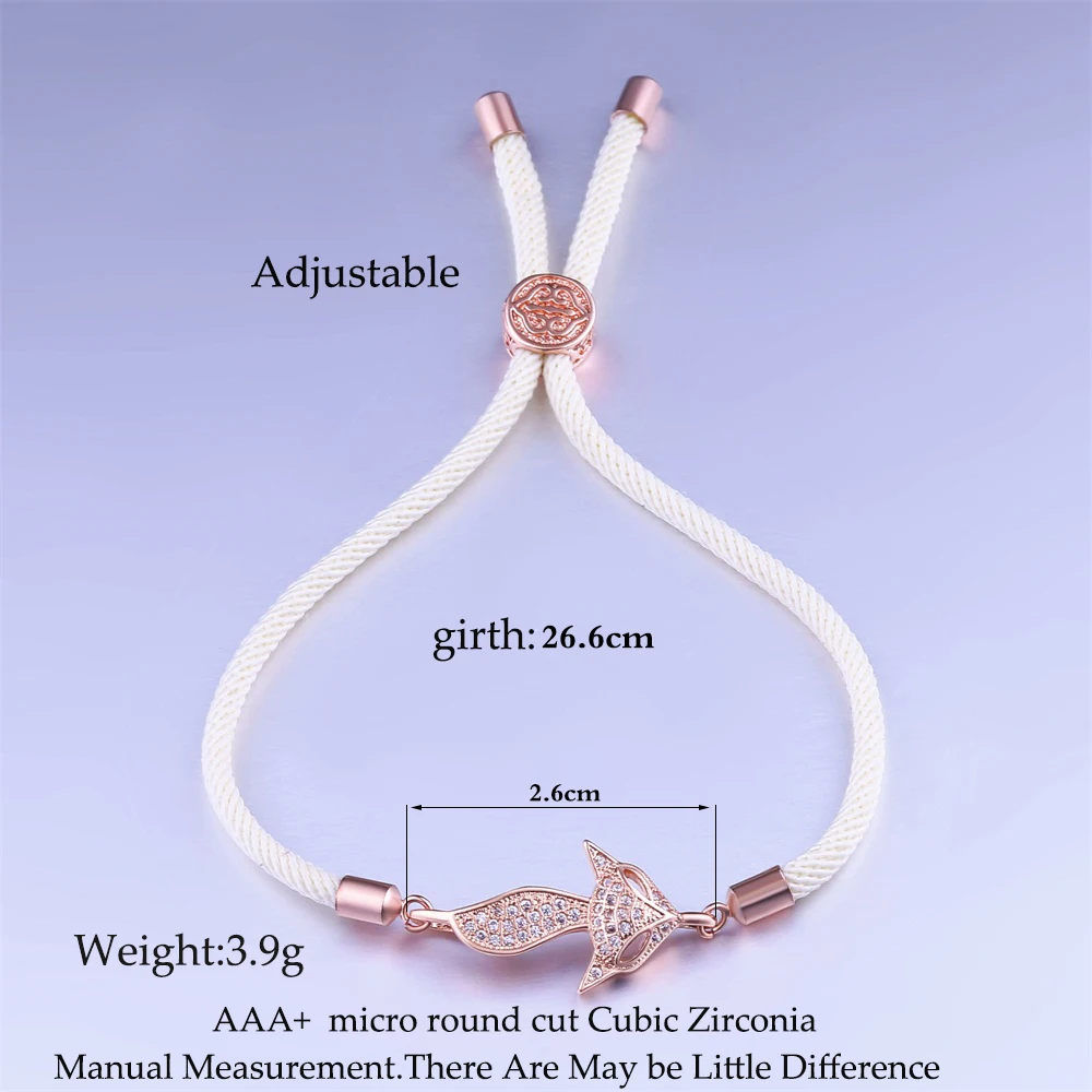 Браслет JUWANG с фианитами для мужчин и женщин регулируемый плетеный браслет