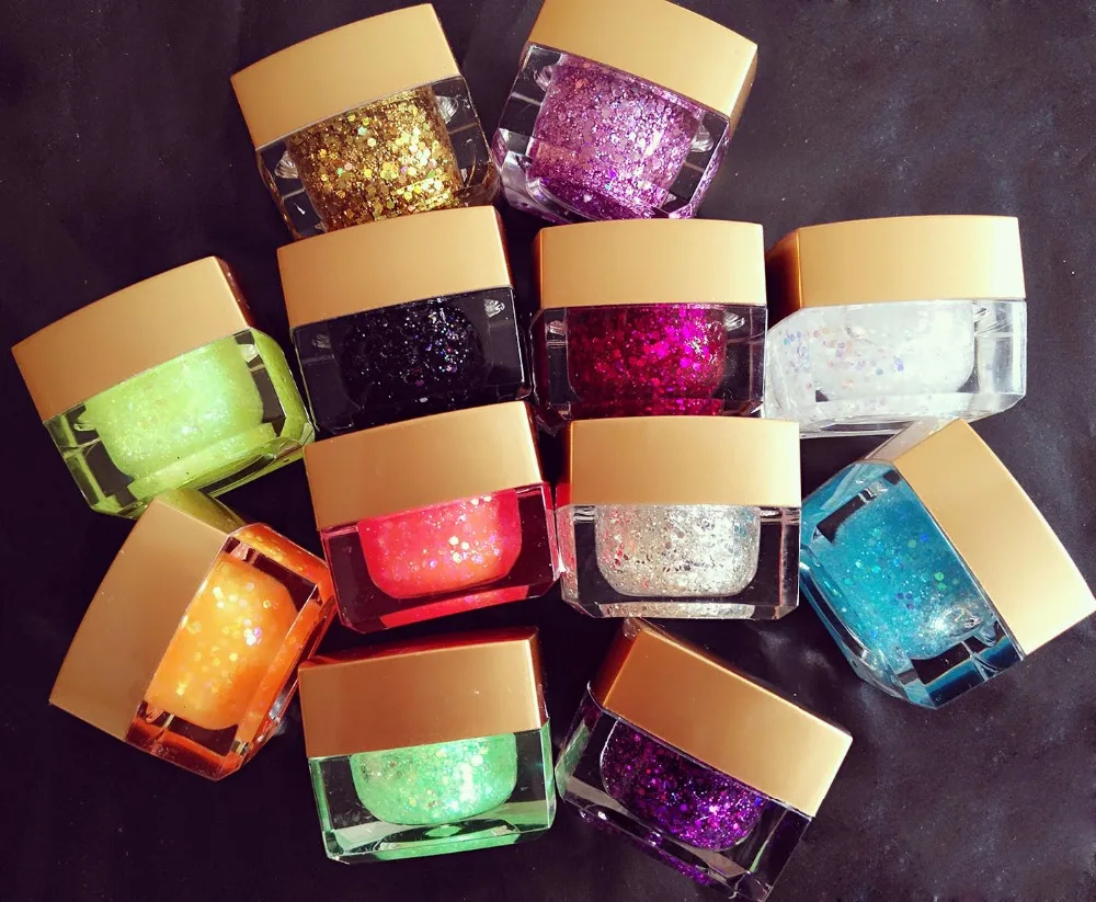 12 шт смешанных цветов стойкий УФ-гель Блестящий Гель-лак для ногтей