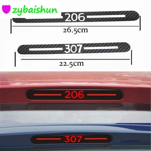 Наклейки и наклейки из углеродного волокна, 1 шт., стоп-сигнал, автомобильный Стайлинг для Peugeot 307, peugeot 206, автомобильные аксессуары