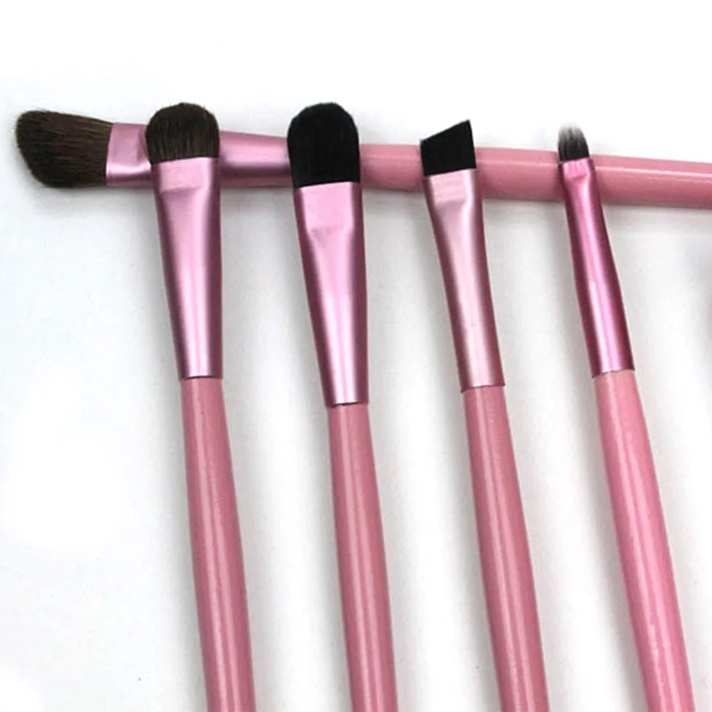 5 шт. набор кистей для макияжа глаз тени век и подводка губ инструмент волос пони +