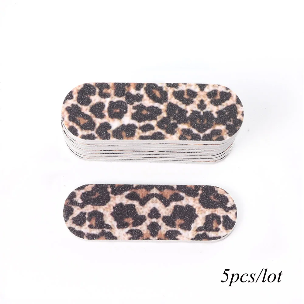 1 набор Полировальный Инструмент для ногтей с леопардовым принтом|Пилки и буферы|