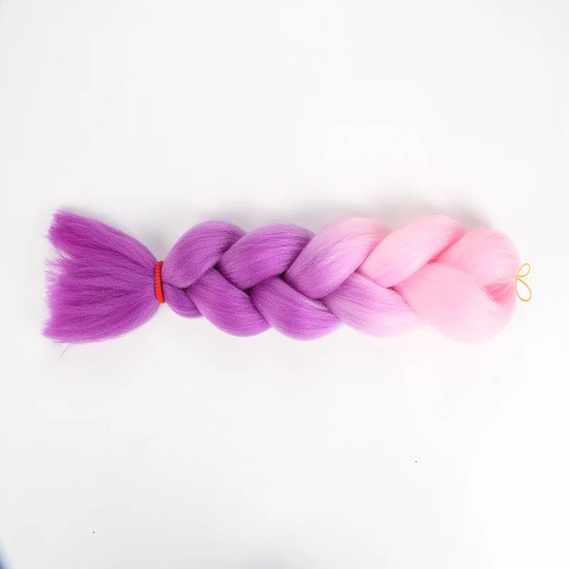 Вязание крючком Intrecciare I Capelli di un pezzo 82 pollice Intrecciare I Capelli Sintetici Kanekalon 165 г - Цвет: P16/613