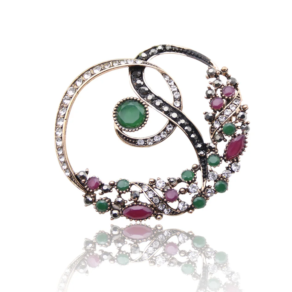 Женская Брошь в виде розоватого цветка винтажная разноцветная брошка из смолы