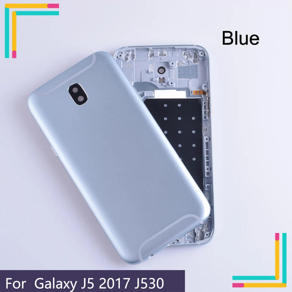 10 шт./лот для Samsung Galaxy J5 2017 j530 J530F SM корпус крышка батареи задняя чехол Задняя Дверь