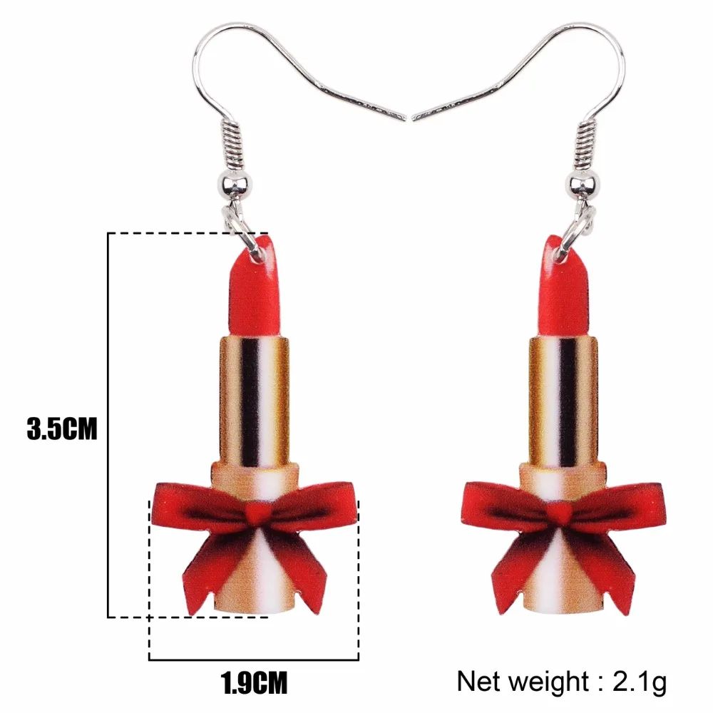 Bonsny большие акриловые висячие серьги милые и забавные для девушек женщин подарок