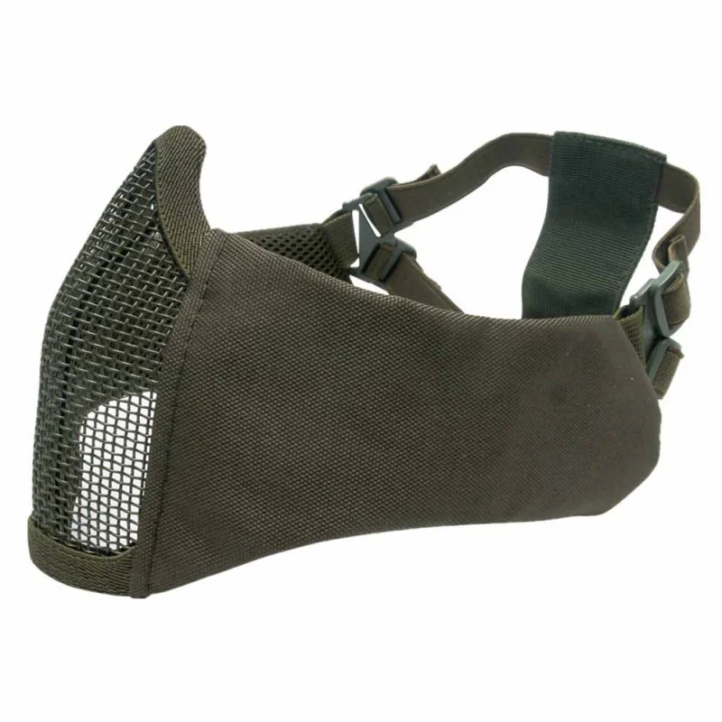 Страйкбол Tattico Fan Esercito Camuffamento Gioco Maschera di Pollo Nuovo tattico mezzo viso metal acciaio сетчатая сетка