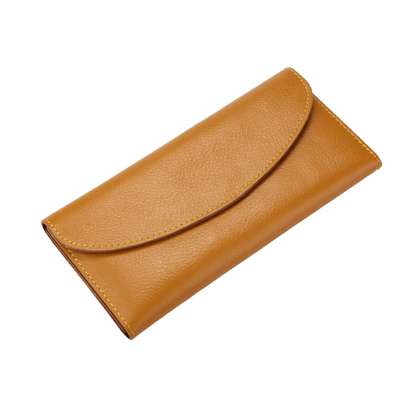 Высококлассная кожаная мужская и женская длинные женские сумки тонкий кошелек