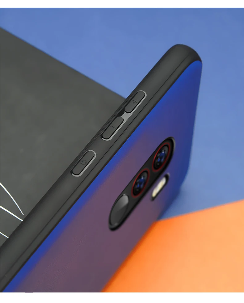Чехол для xiaomi pocophone f1, Твердый чехол для задней панели Mofi, комбинированный контрастный чехол poco f1, чехол для xiaomi pocophone f1, чехол