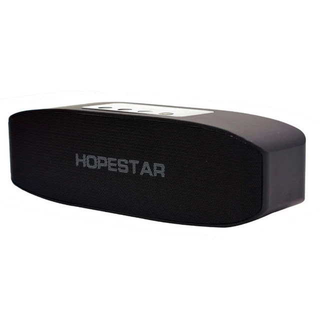Черный EStgoSZ HOPESTAR H11 Bluetooth динамик Hifi беспроводной Саундбар двойной бас стерео Поддержка USB TF AUX FM с зарядным устройством - Цвет: Черный