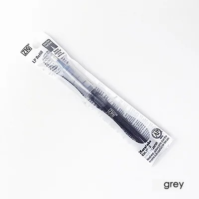 Refill grey 1 шт. Япония Kuretake COCOIRO каллиграфия ручка заправка кисти наполнение Творческие Школьные принадлежности ручки оптом принадлежности для скрапбукинга - Цвет: Refill grey