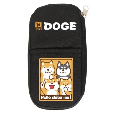 Style 12 Doge с милой собачкой корги Косплей Shiba «Лисья Секретная служба»(Inu Хаски для мальчиков и девочек с героями мультфильма кошелек Карандаш Чехол школьные принадлежности сумки студент подарок - Цвет: Style 12