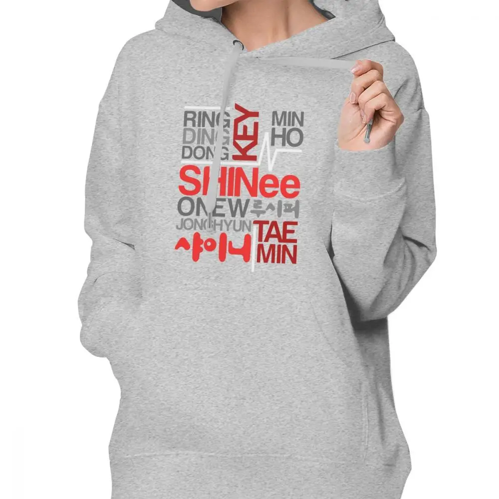 Толстовка с капюшоном SHINEE RGW хлопковые худи рисунком женские милые белые