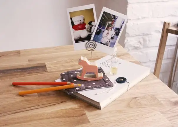 8 шт./лот корейский милый мультяшный держатель для фото с животными записей