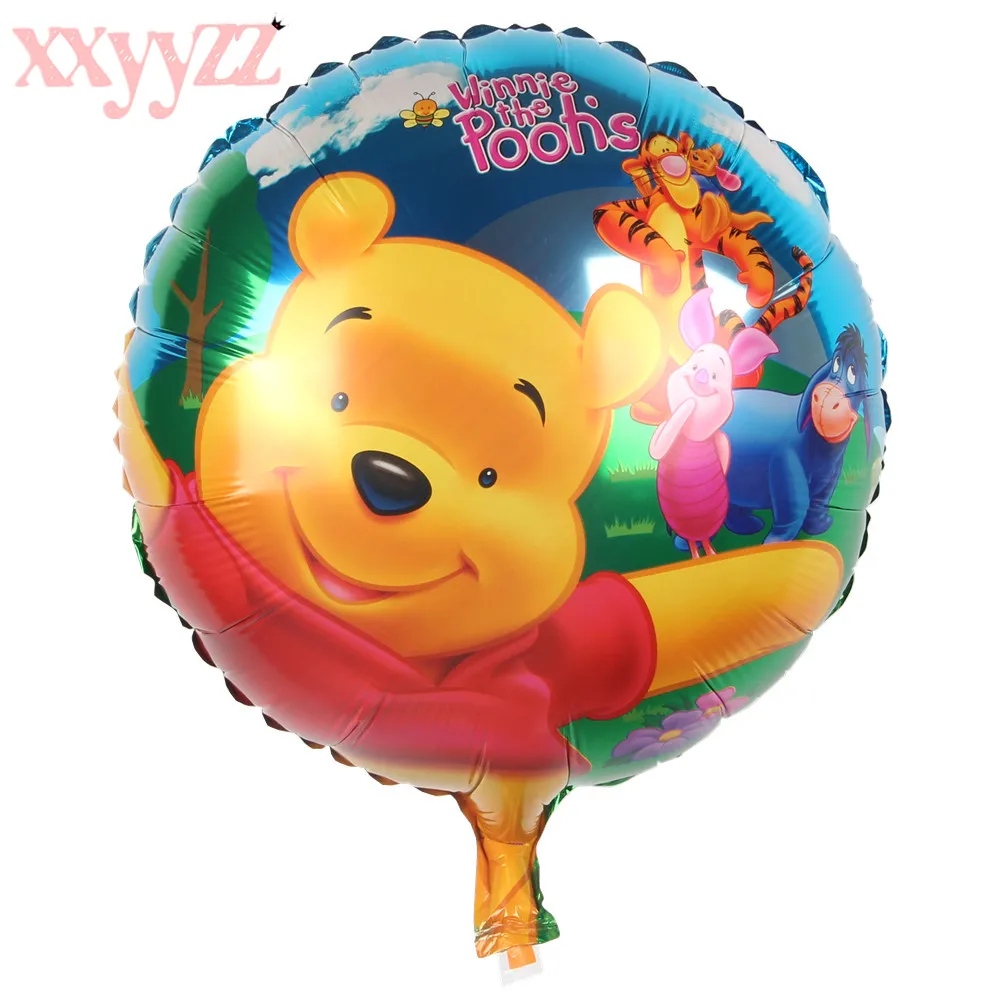 XXYYZZ 10 шт./лот 18 дюймов мультфильм Винни Медведь Фольга воздушный шар День
