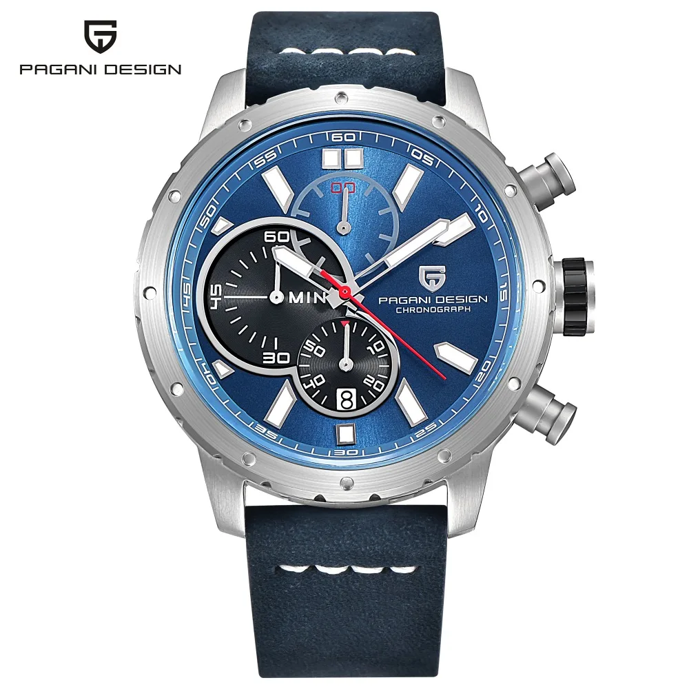 Pagani Дизайн Часы Для мужчин Военная Униформа кожа кварц часы S лучший бренд класса