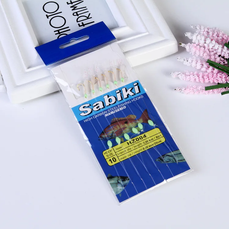 Набор приманок для морской рыбалки 10 шт. в упаковке|pesca sabiki|bait baitfishing sabiki |