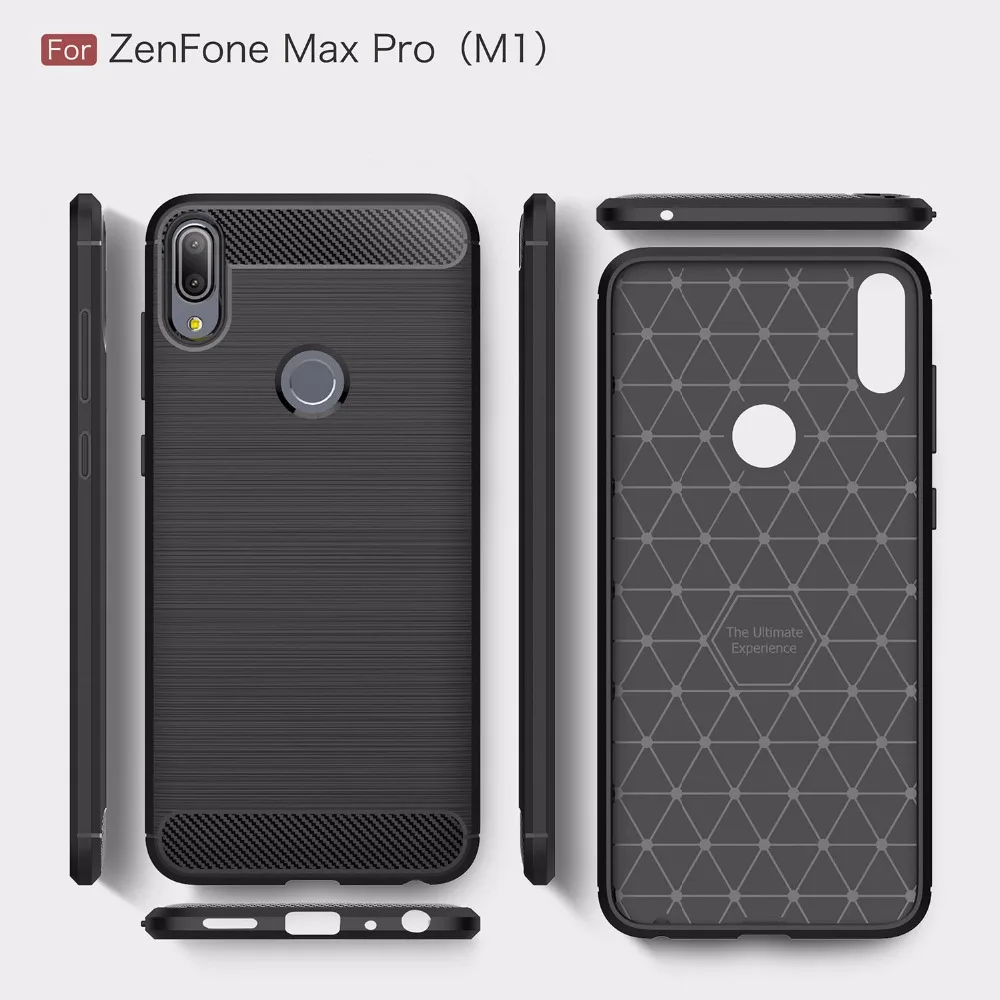 For Asus Zenfone Max Pro M1 ZB602KL ZB601 Case Ultra Thin Carbon Fiber Soft TPU Silicone Phone Cover |