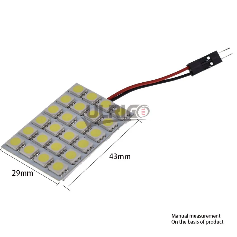 5 шт. панель яркая белая 24SMD 5050 Светодиодная Люминесцентная купольная ампульная