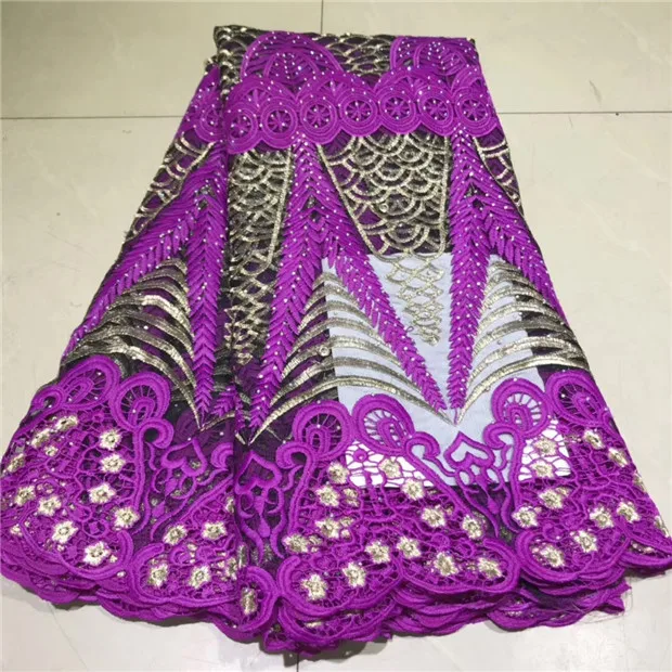 

2019 Good-Looking Swiss Voile Lace African Guipure French Lace Fabric With Stones African Lace Fabric High Quality For Wedding