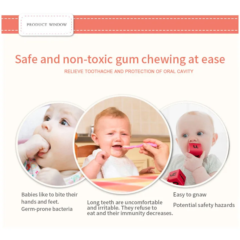 Baby Silicone Mitts Teething Mitten Glove Sound Teether Newborn Chewable Nursing Mittens Teether Natural stop Sucking Thumb Toy
