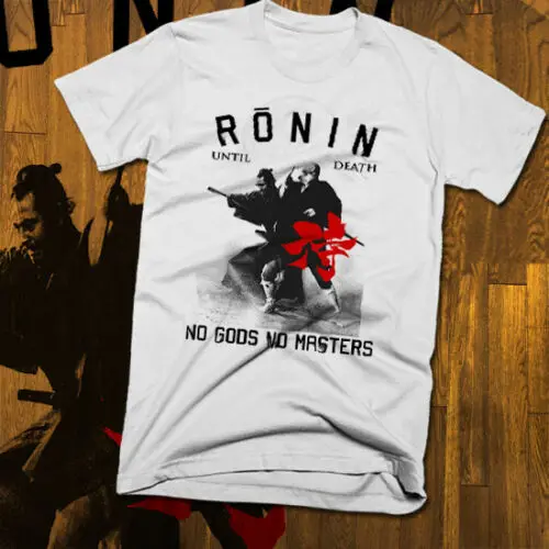 Футболка с самураем Ronin японский Bushido код Kanji ретро все размеры | Мужские футболки -33046726019