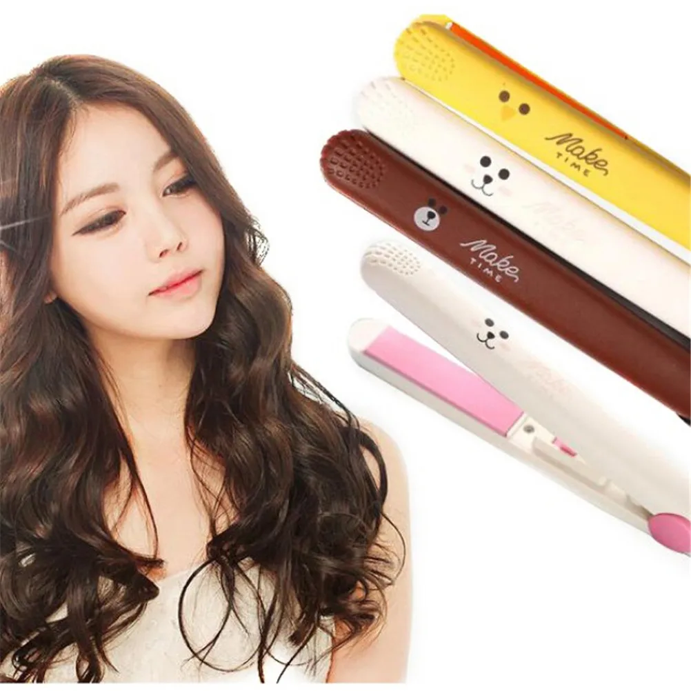 

Volume Hair Curler With EU Plug Mini Hair Straightener Ceramic Curling Iron Corrugate Hair Iron Styling Tools