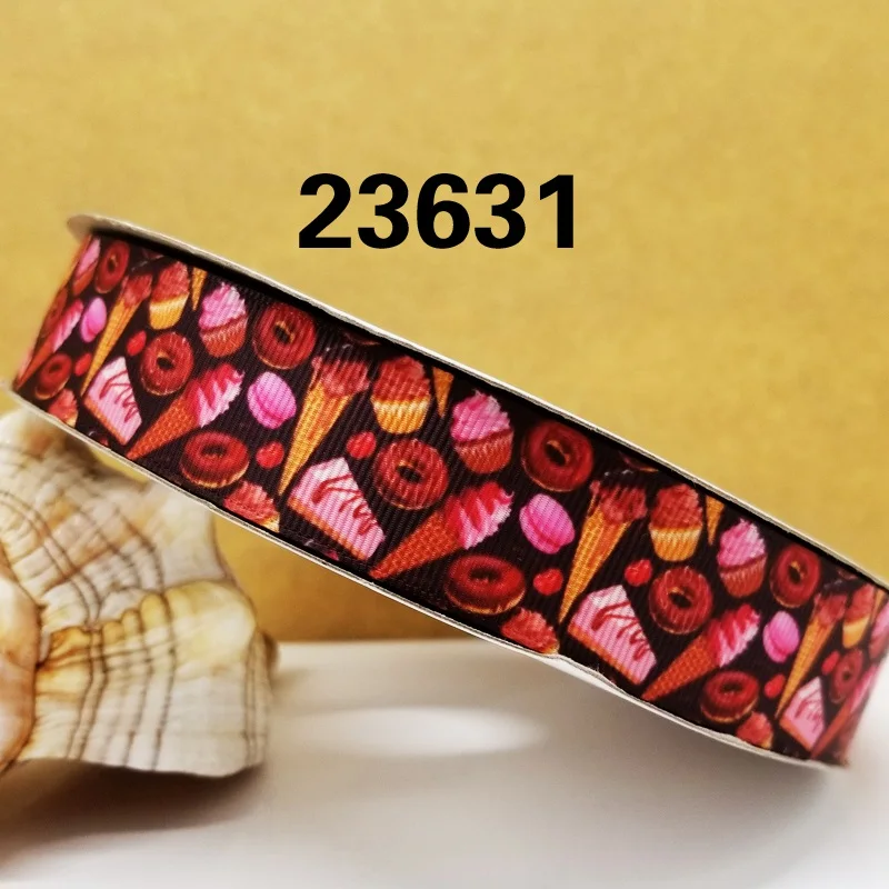 Free shipping 50 yard cartoon printed grosgrain ribbon 23043 | Дом и сад