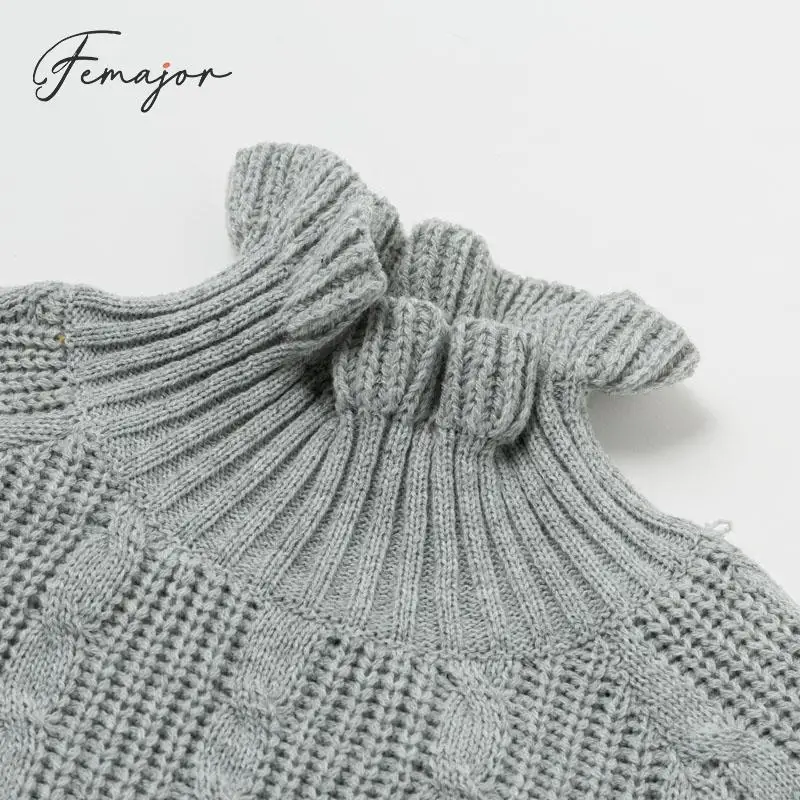 Femajor женское шикарное платье-свитер 2019 осеннее зимнее модное уличное короткое