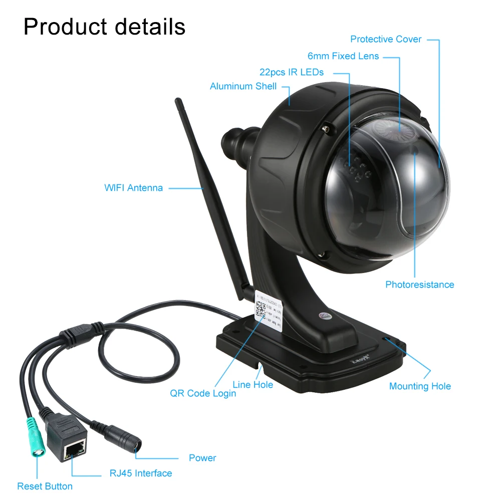 EasyN IP Камера Wi-Fi 960 P 1.3mp 6 мм Водонепроницаемый Ночное видение Беспроводной WI-FI Камера Открытый ONVIF ИК HD Облако IP безопасности Камера