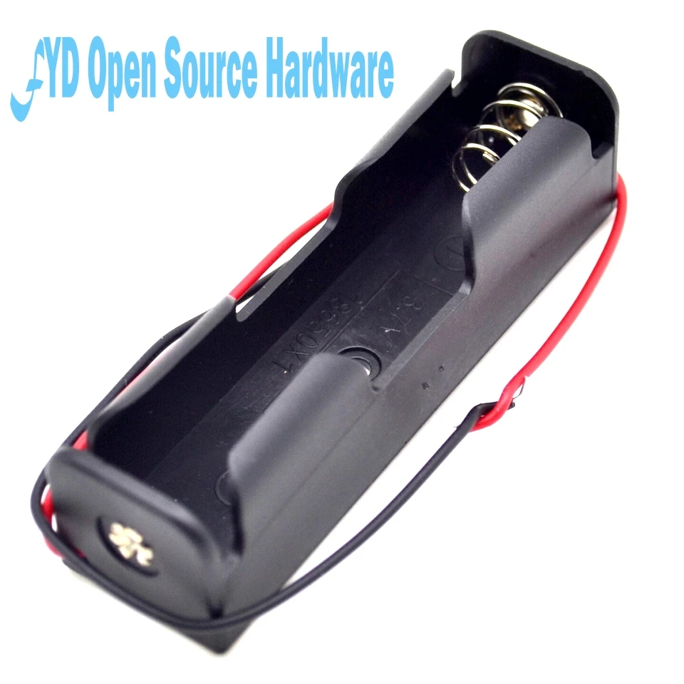 1X18650 батарея 3 7 V Клип держатель коробка чехол с провода свинца для хранения 18650