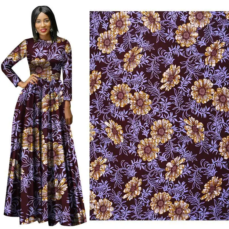 2019 фиолетовый цветок осень/зима новая плотная однотонная ткань с принтом из