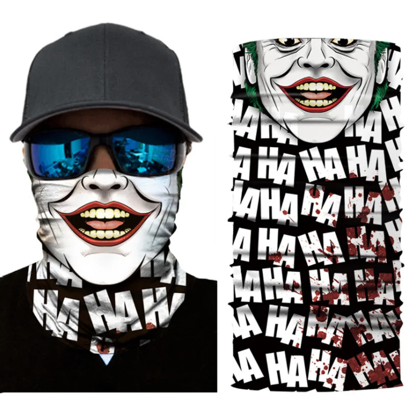 8 Маскарадные вечерние костюмы для косплея, велосипедная маска на голову, шейный платок, маска с черепом, Лыжная Балаклава головная повязка страшная маска на Хеллоуин, лицевой щит для улицы - Цвет: 8
