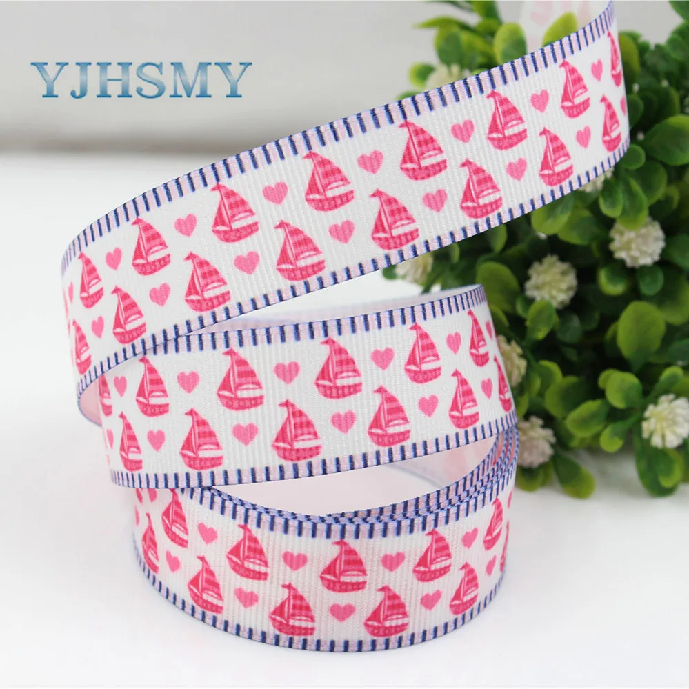 YJHSMY H-17506-186 22 мм 10 ярдов Мультяшные ленты термопечать grosgrain Свадебные аксессуары DIY