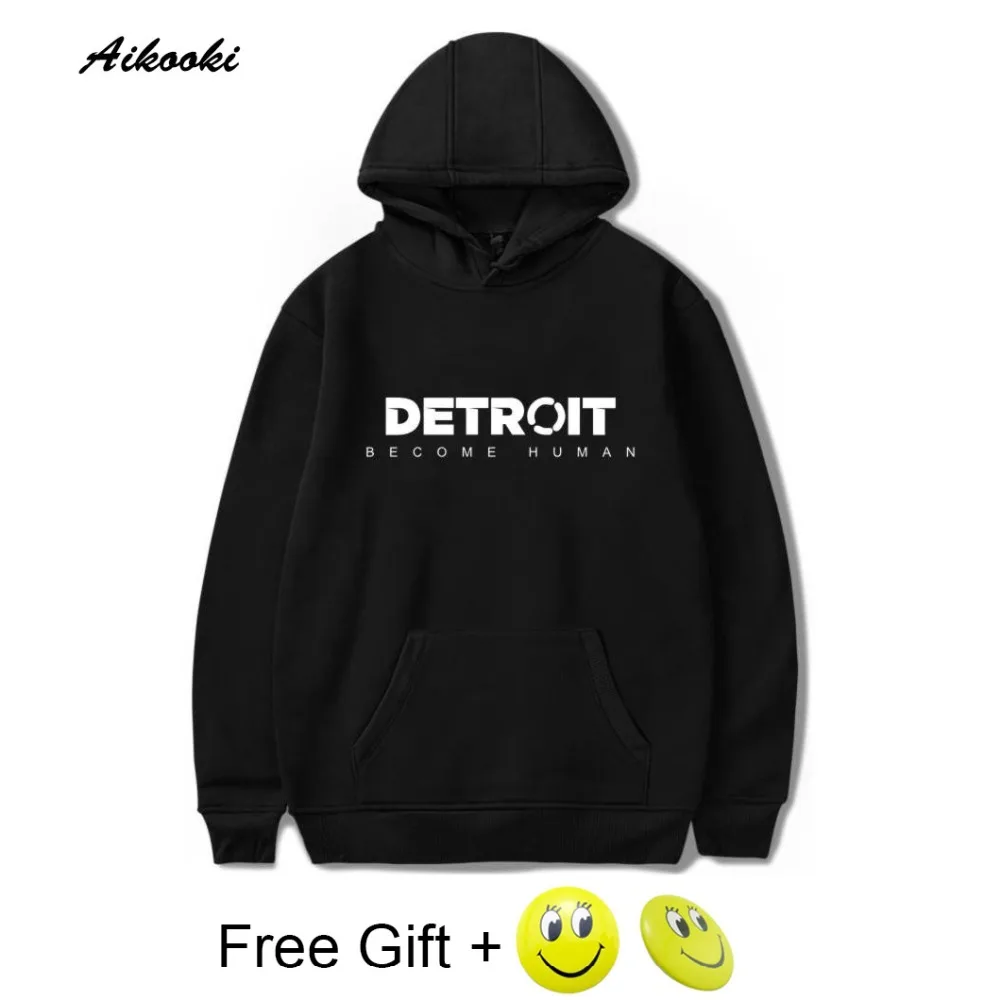 Новые повседневные осенние зимние Detroit Become Human 3D толстовки мужские/женские