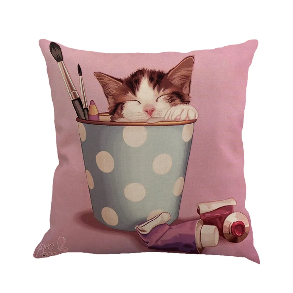 Фермерский дом домашний декор милый Домашние животные собака шаблон Наволочка