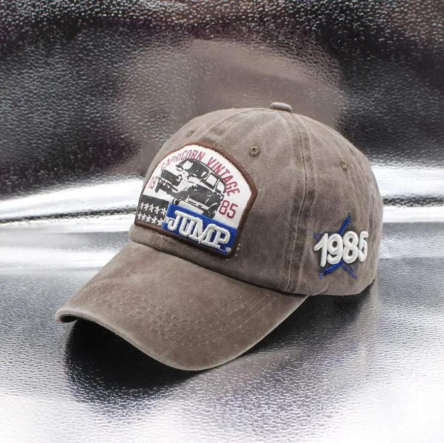 Мыть хлопок шапка с рисунком Мужская бейсболка Snapback хип-хоп женская кепка Винтаж папа шляпа фирменные Бейсбол Кепки