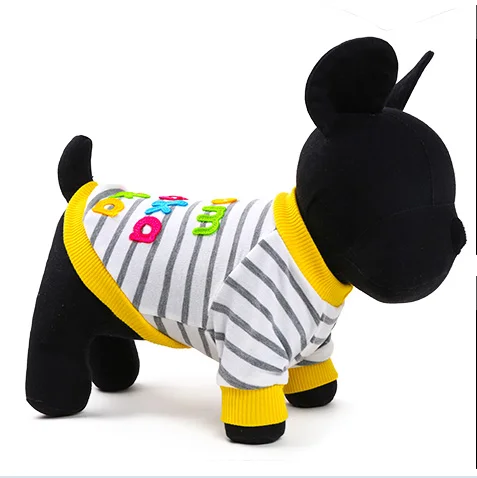 Бесплатная доставка в полоску круглый вырез горловины Собака Толстовки кошка