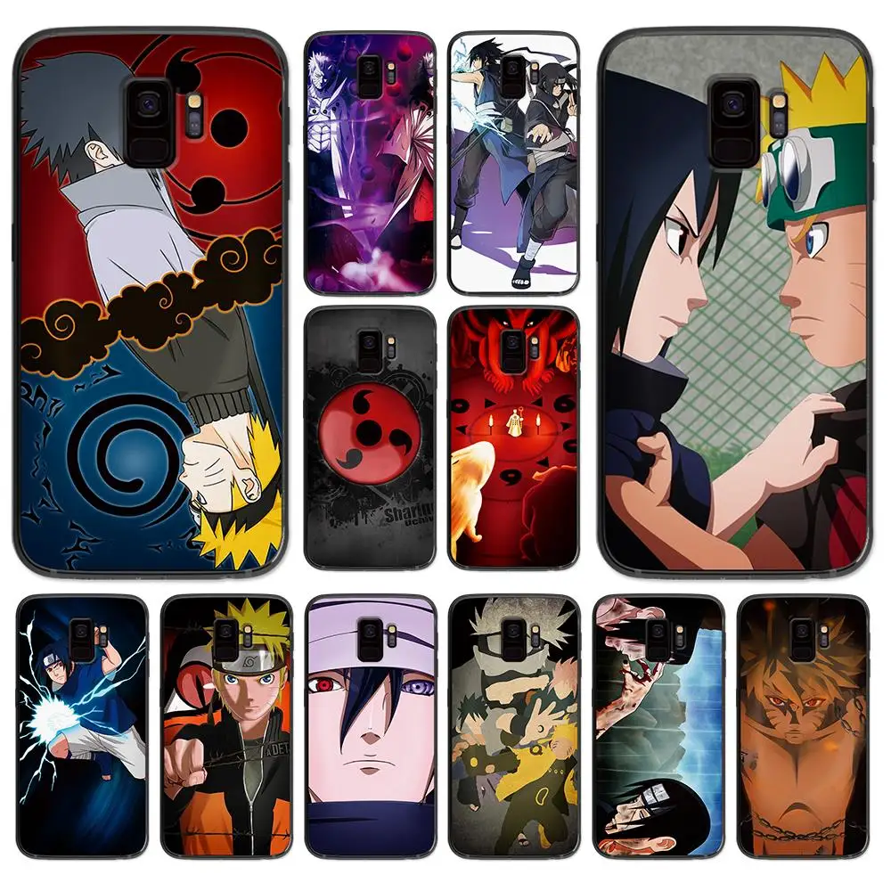 Hokage Naruto and Sasuke soft phone cover case for Samsung Galaxy S6 S7 S8 S9 S10e Plus Note 8 9 Cases | Мобильные телефоны и
