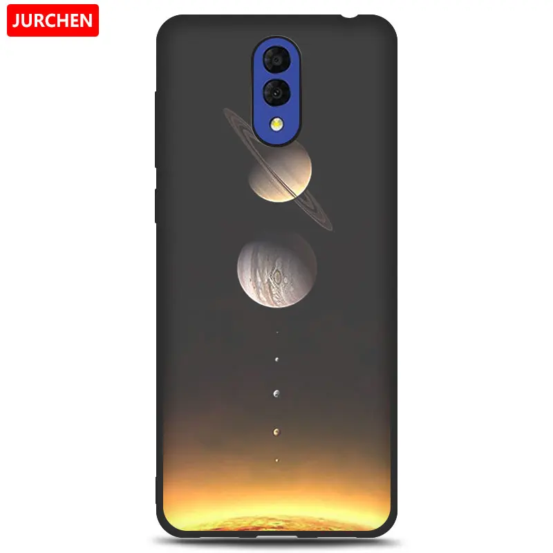 40 JURCHEN Case For Alcatel 3L Case Soft Tpu Silicone Back Cover For Alcatel 3L 3 L Case Cover Funda Printing Bag Cartoon - Цвет: 40