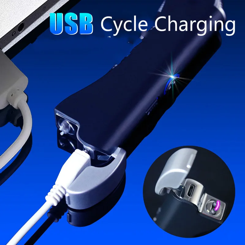 Светодиодный фонарь-зажигалка с зарядкой от usb для барбекю, электрическая плазменная дуговая зажигалка, перезаряжаемая кухонная газовая плита, складные зажигалки