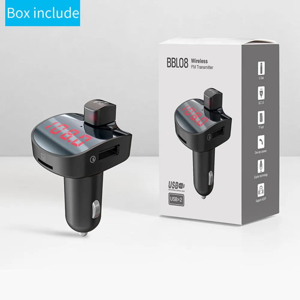 Fm передатчик Bluetooth автомобильный комплект fm модулятор беспроводной свободные