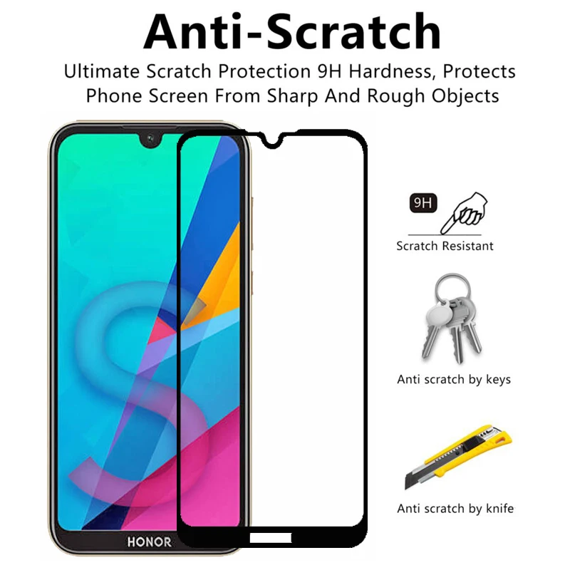 Защитное 3d-стекло для Huawei Honor 8 S Защита экрана 8X 8C s закаленное стекло 8s защитное