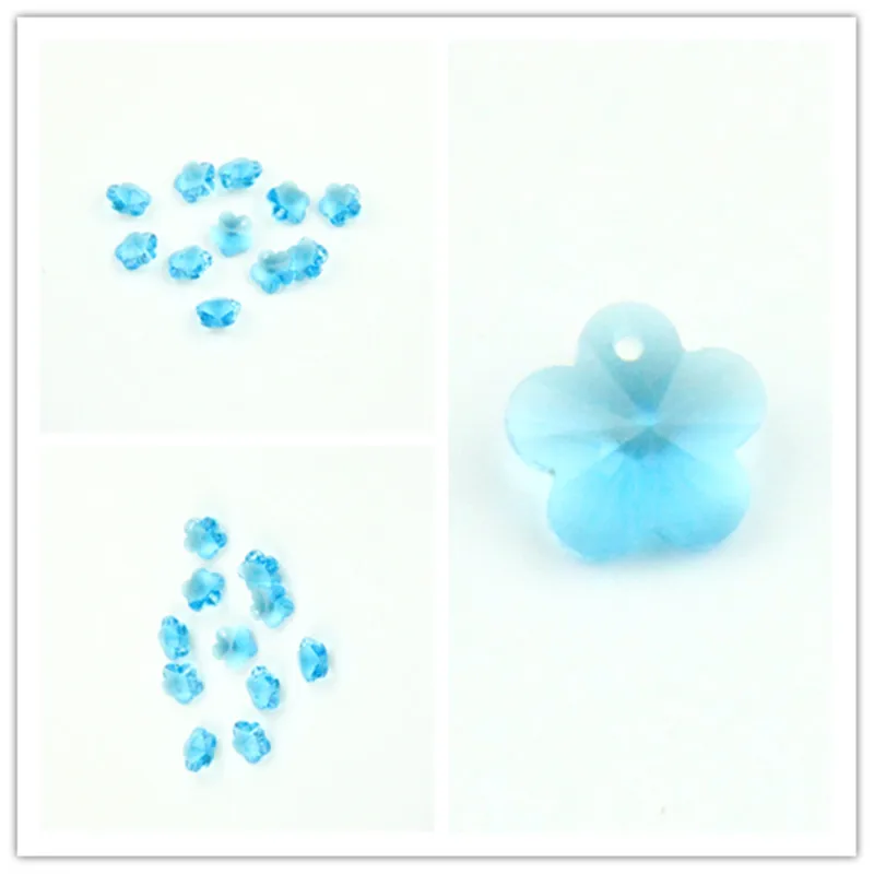2000 шт. 14 мм аквамариновые хрустальные цветочные бусины свободные в 1 люстра с